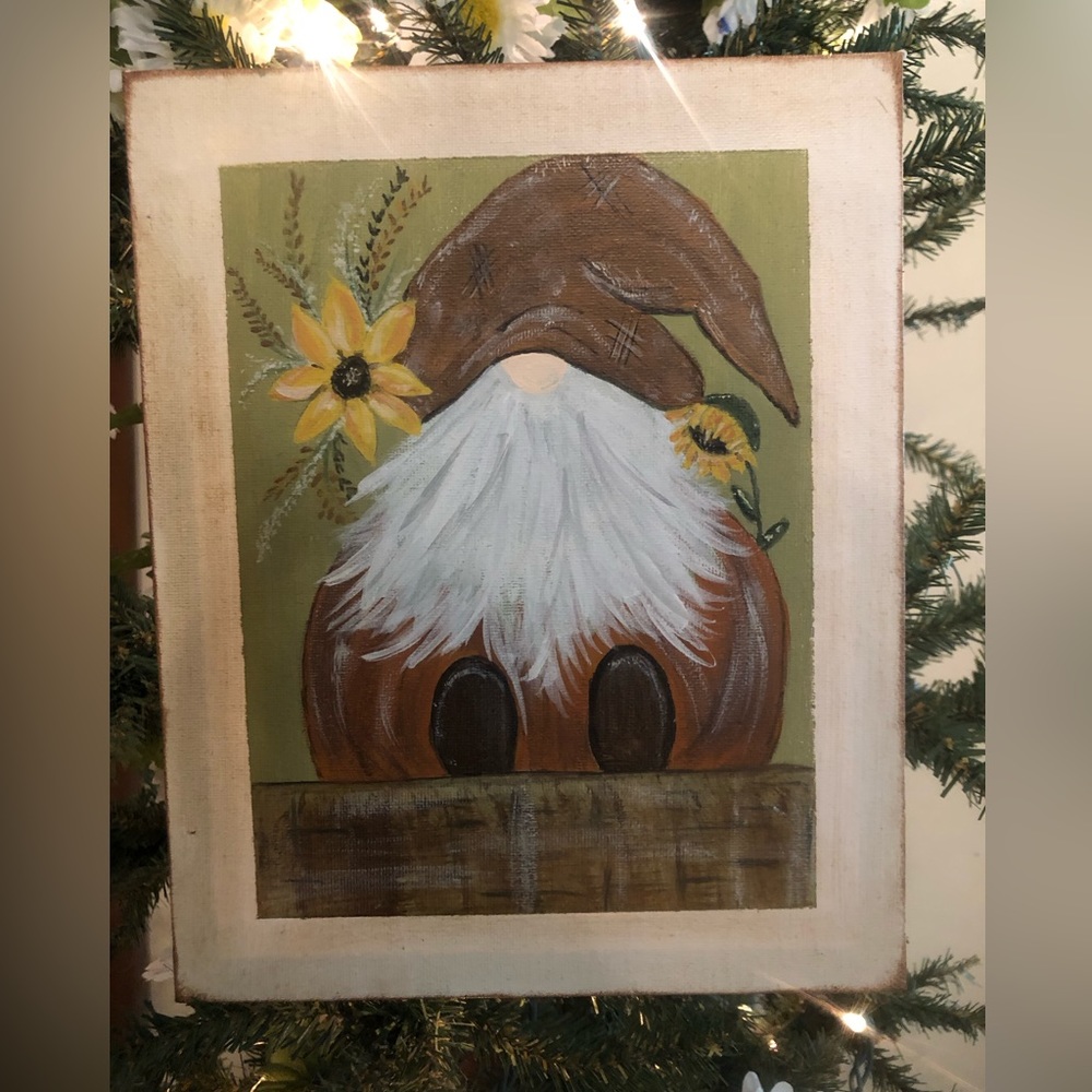 Rustic Gnome Pumpkin